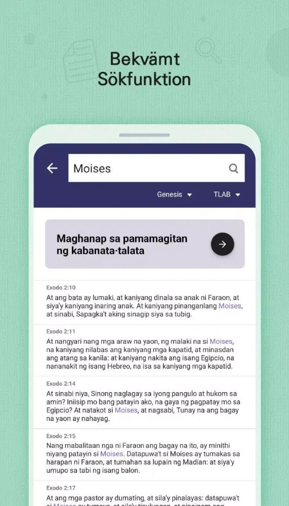 ภาพหน้าจอของ BitBibeln (Låsskärm)
