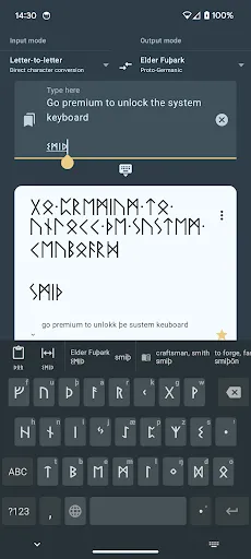 Write in Runic (Runes writer) Screenshots