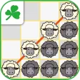 Four sheep in a row LovelySheep Four sheep in a row LovelySheep