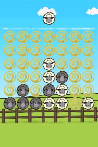 Capturas de pantalla de Four sheep in a row　LovelySheep