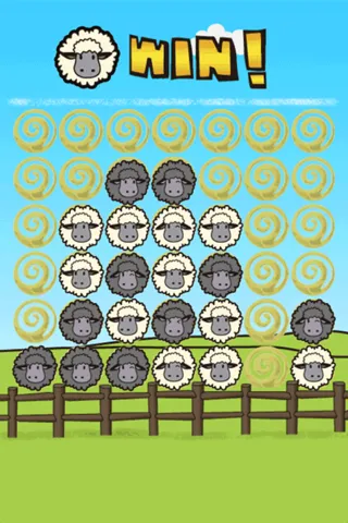 Capturas de pantalla de Four sheep in a row　LovelySheep