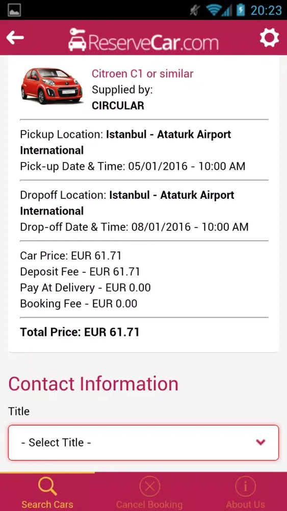 ReserveCar.com - Rental Cars Screenshots