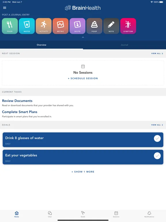 Captures d'écran de BrainHealth Member App iPad 