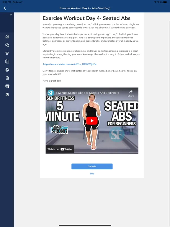 Captures d'écran de BrainHealth Member App iPad 