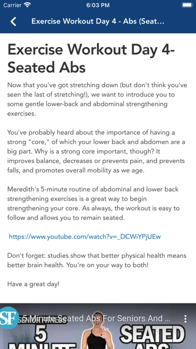 Captures d'écran de BrainHealth Member App