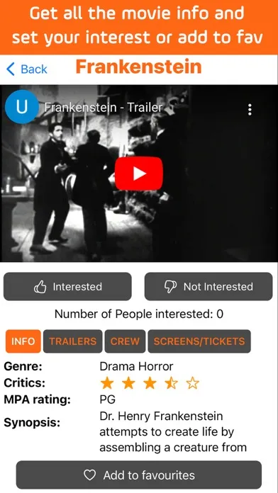 CinemApp Cinema & Showtimes应用截图