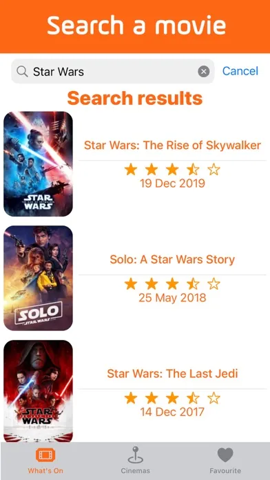 CinemApp Cinema & Showtimes应用截图