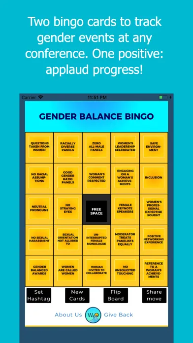 Gender Balance Bingo スクリーンショット