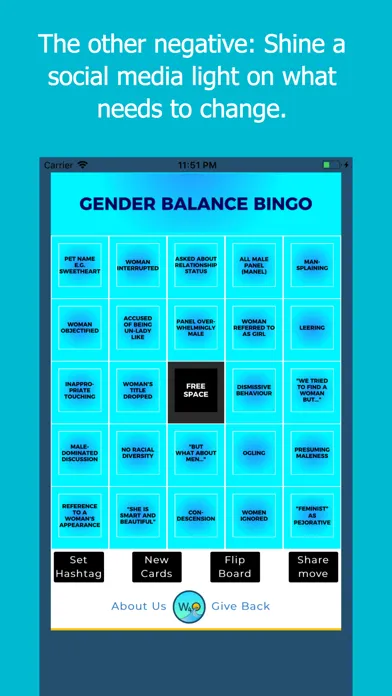 Gender Balance Bingo スクリーンショット