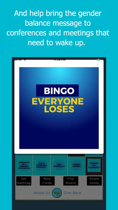 Gender Balance Bingo スクリーンショット