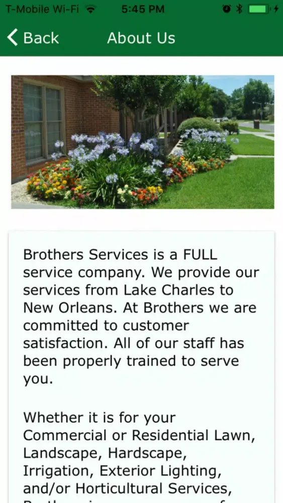 Brothers Services Inc स्क्रीनशॉट