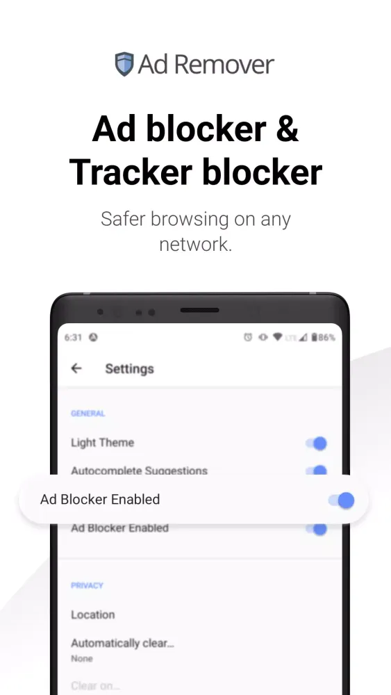 Ad Remover Privacy Browser Screenshots
