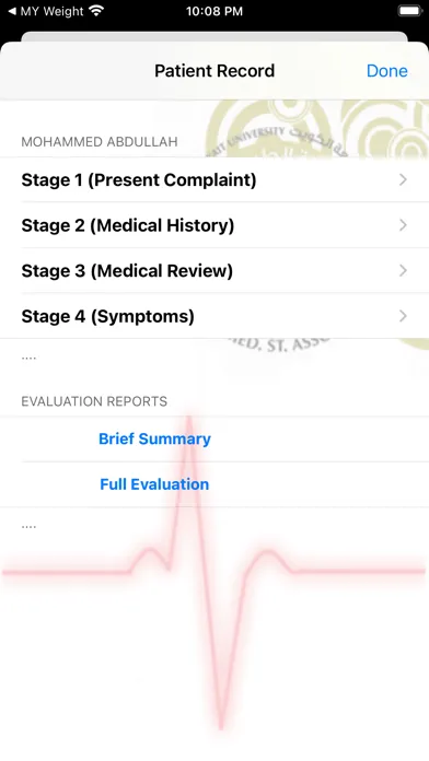 Captures d'écran de Hx Medical History Taking