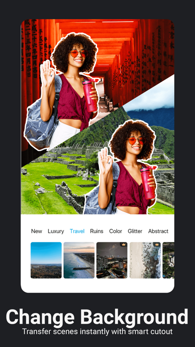 Capturas de tela do OKamera-Arts filter&face magic