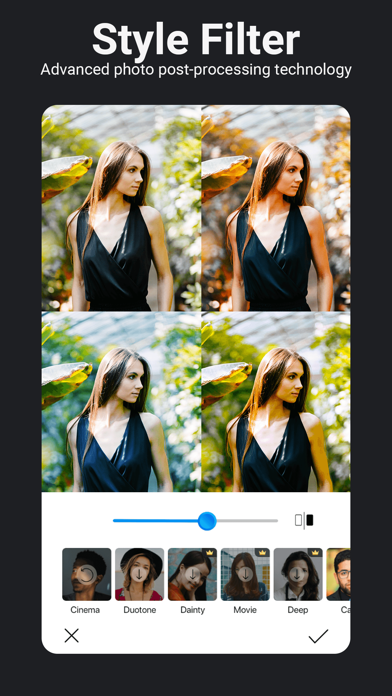 Capturas de tela do OKamera-Arts filter&face magic