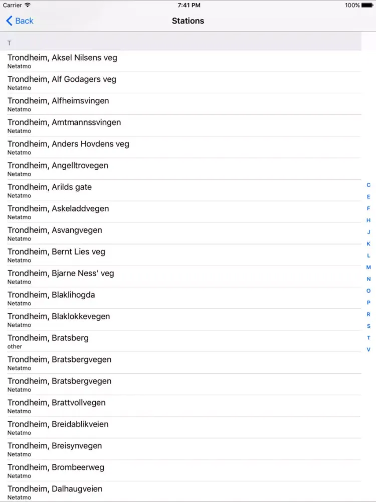 Weather Station .NO iPad Screenshots
