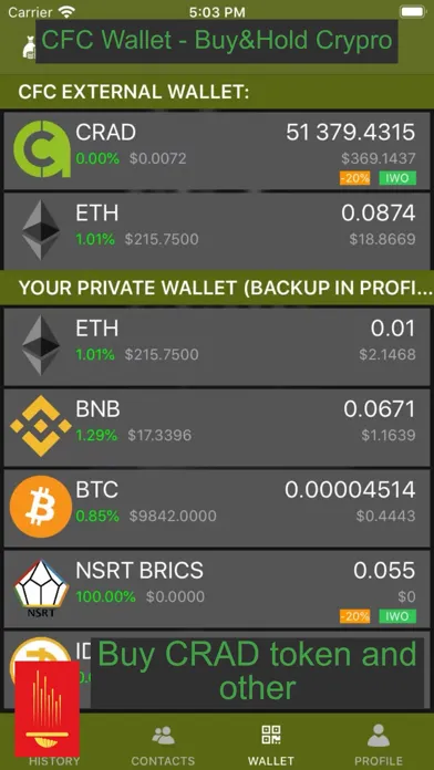 Скриншоты CFC Wallet-Buy&Hold&Earn CRAD