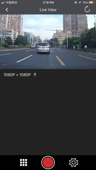 Zrzuty ekranu MT1 Dash Cam