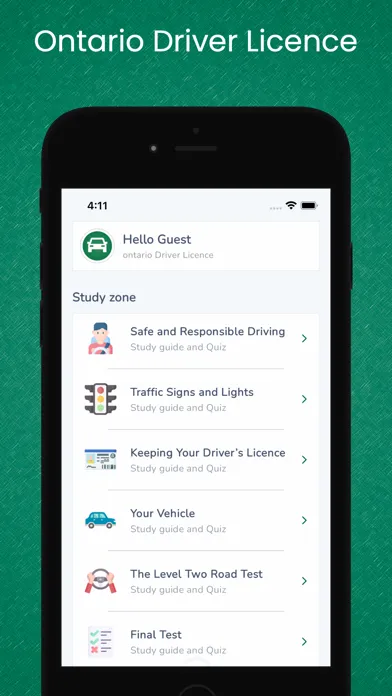 Ontario Driver Licence Class G应用截图
