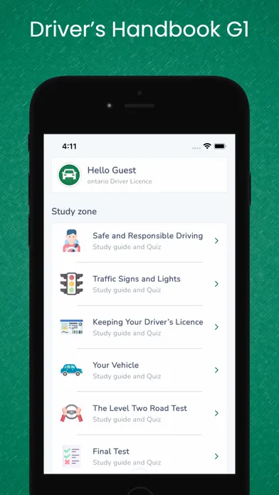 Ontario Driver Licence Class G应用截图