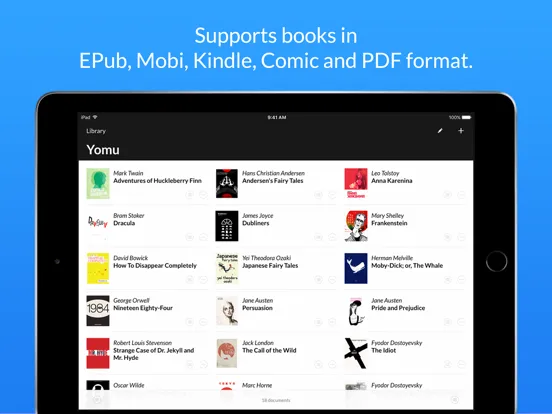 Yomu EBook Reader iPad  Screenshots