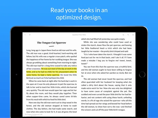 Yomu EBook Reader iPad  Screenshots