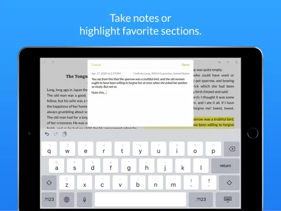 Yomu EBook Reader iPad  Screenshots
