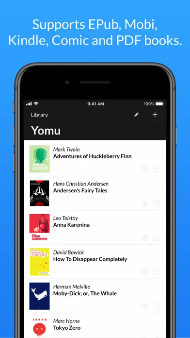 Yomu EBook Reader Screenshots