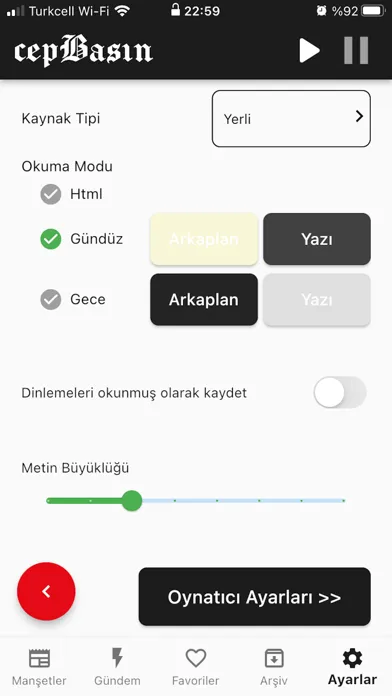 Captures d'écran de CepBasın