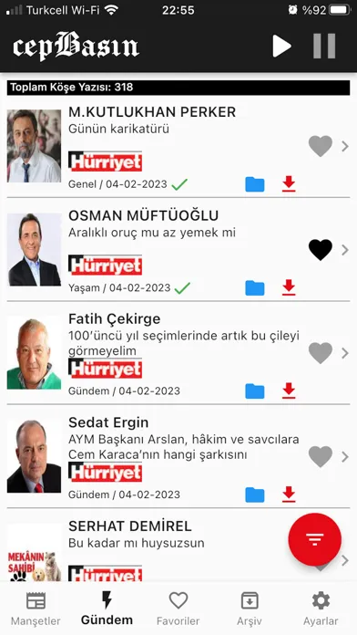 Captures d'écran de CepBasın