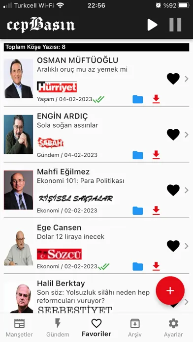 Captures d'écran de CepBasın
