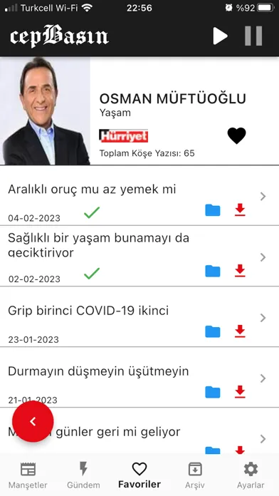 Captures d'écran de CepBasın