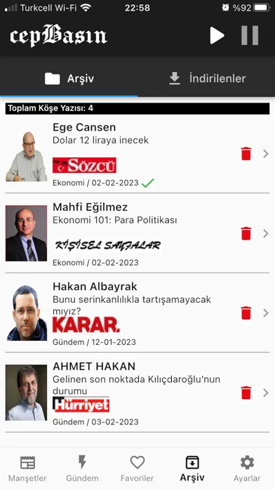Captures d'écran de CepBasın