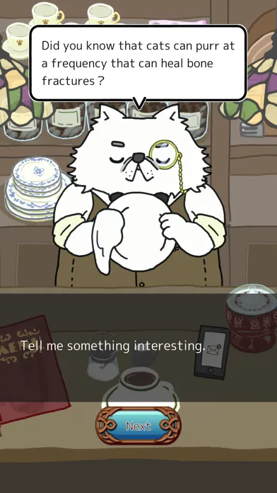 Screenshot di The Cat's Tail Café  -AI Chat-