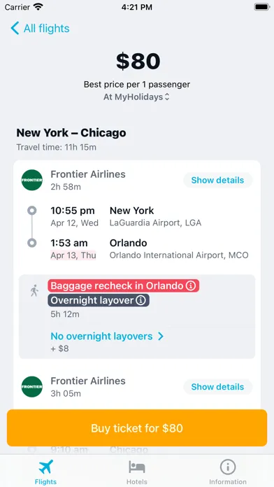 Capturas de pantalla de Cheap Plane Tickets