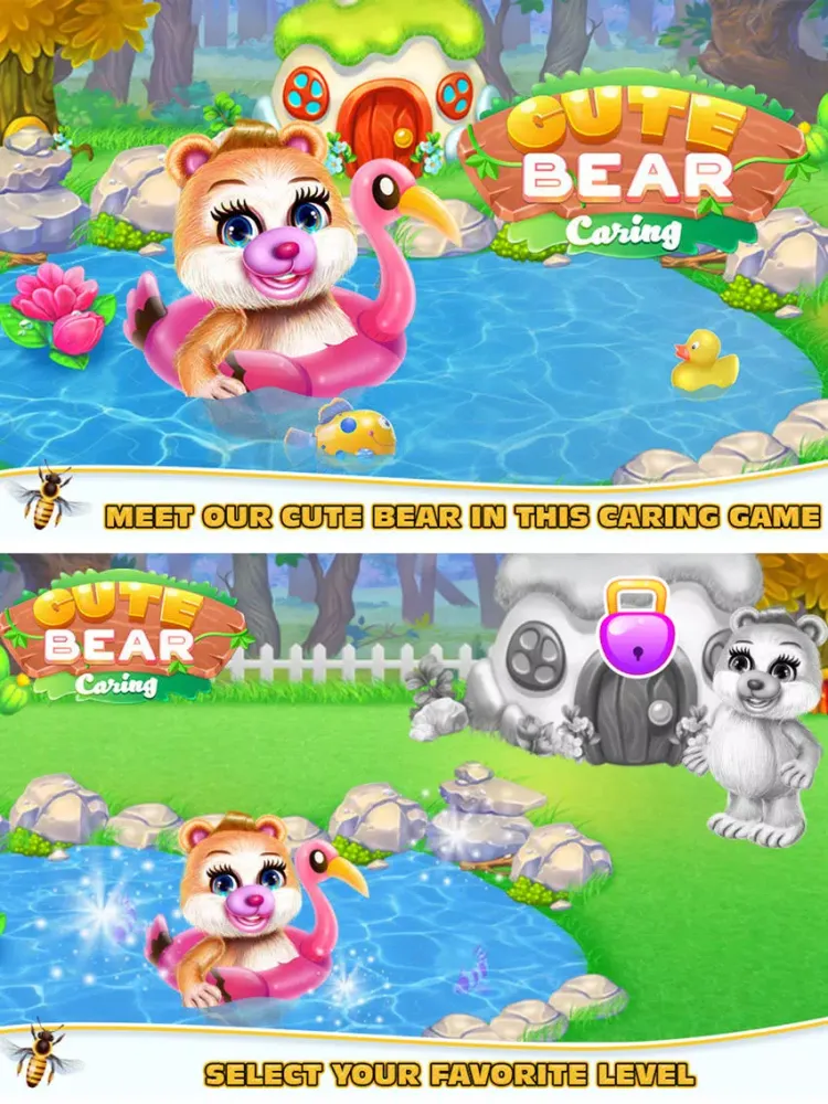 صور Cute Bear Caring iPad 