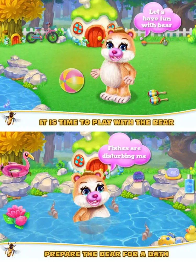 صور Cute Bear Caring iPad 