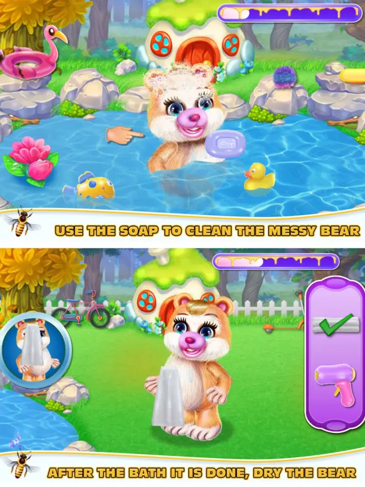 صور Cute Bear Caring iPad 
