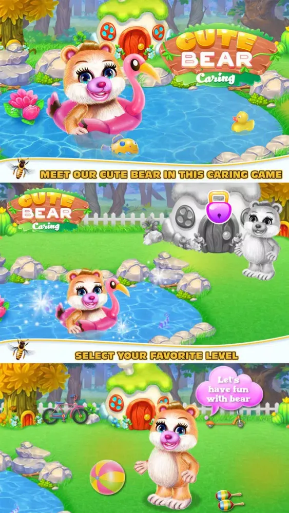 صور Cute Bear Caring
