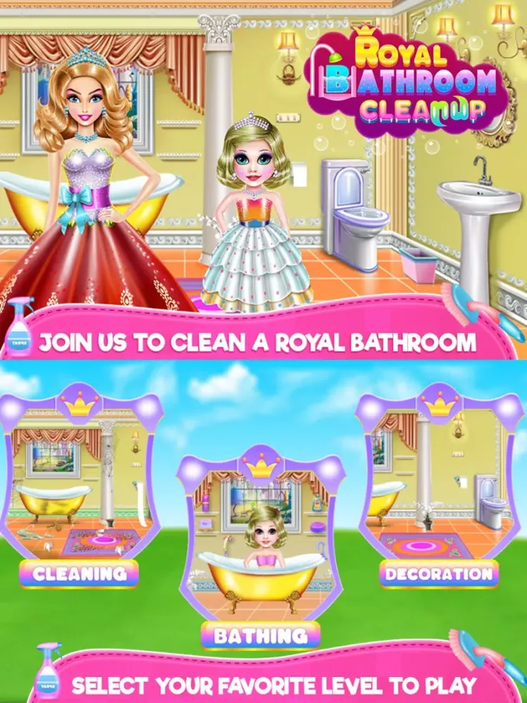 Royal Bathroom Cleanup iPad  स्क्रीनशॉट