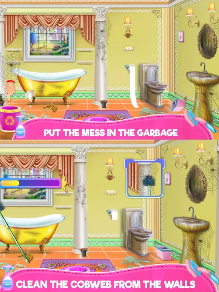 Royal Bathroom Cleanup iPad  स्क्रीनशॉट