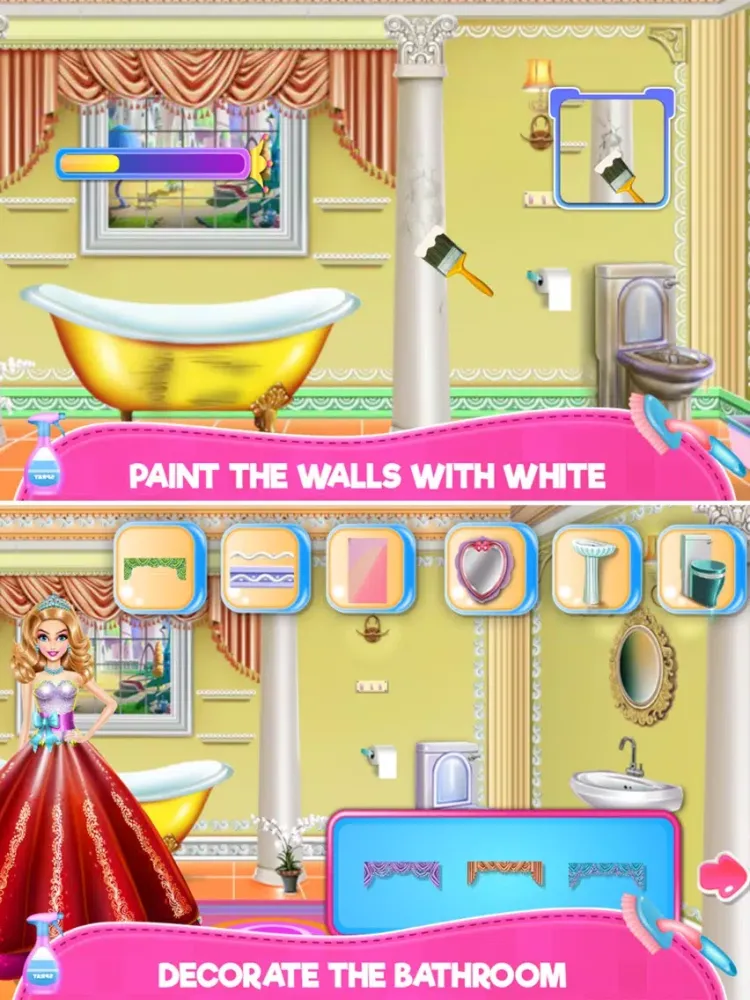 Royal Bathroom Cleanup iPad  स्क्रीनशॉट