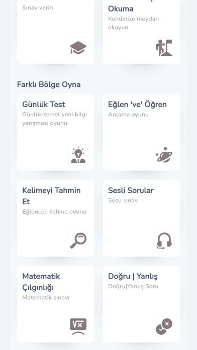 Screenshot di Tam Quiz