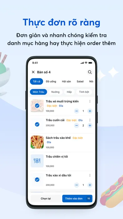 KiotViet Nhân viên Nhà hàng Screenshots