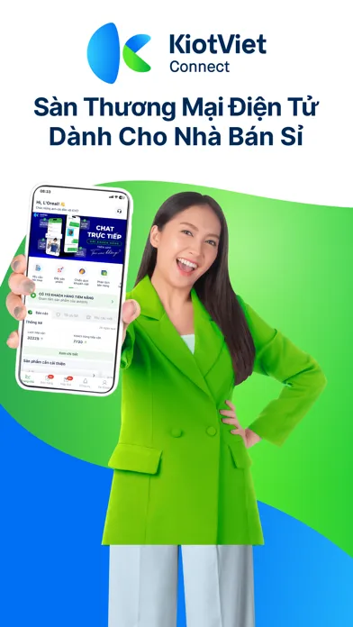 ภาพหน้าจอของ KiotViet Connect: Nhà bán sỉ