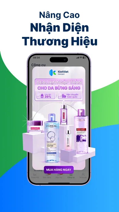 ภาพหน้าจอของ KiotViet Connect: Nhà bán sỉ