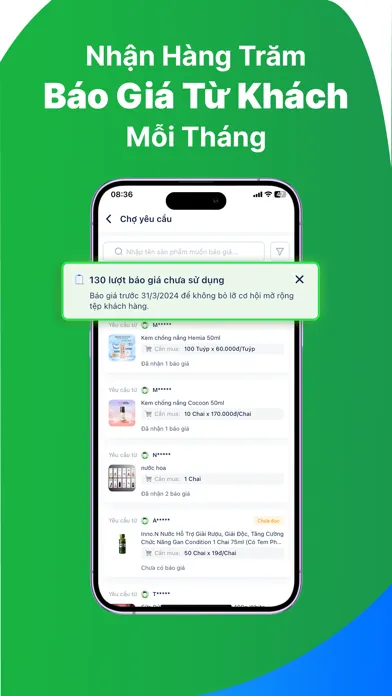 ภาพหน้าจอของ KiotViet Connect: Nhà bán sỉ