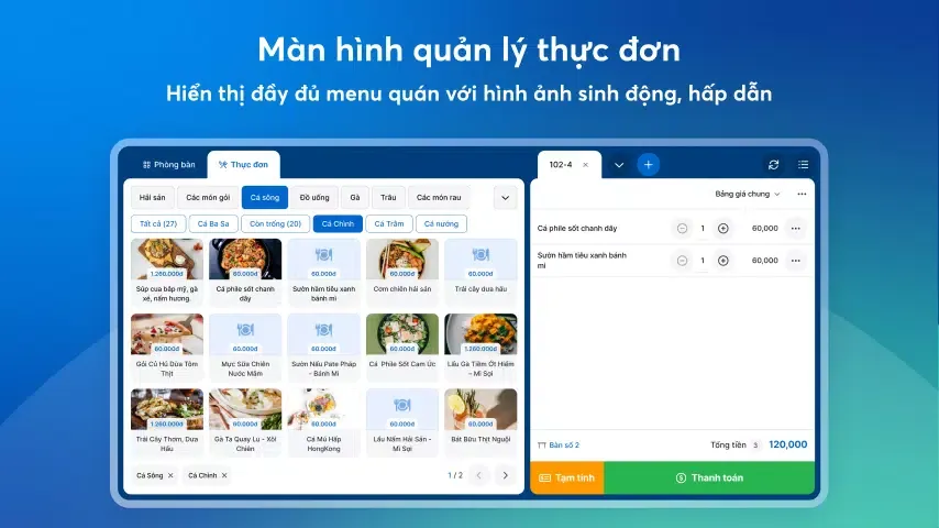 KiotViet Máy POS Nhà hàng Screenshots