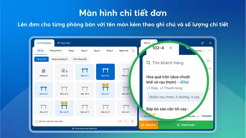 KiotViet Máy POS Nhà hàng Screenshots
