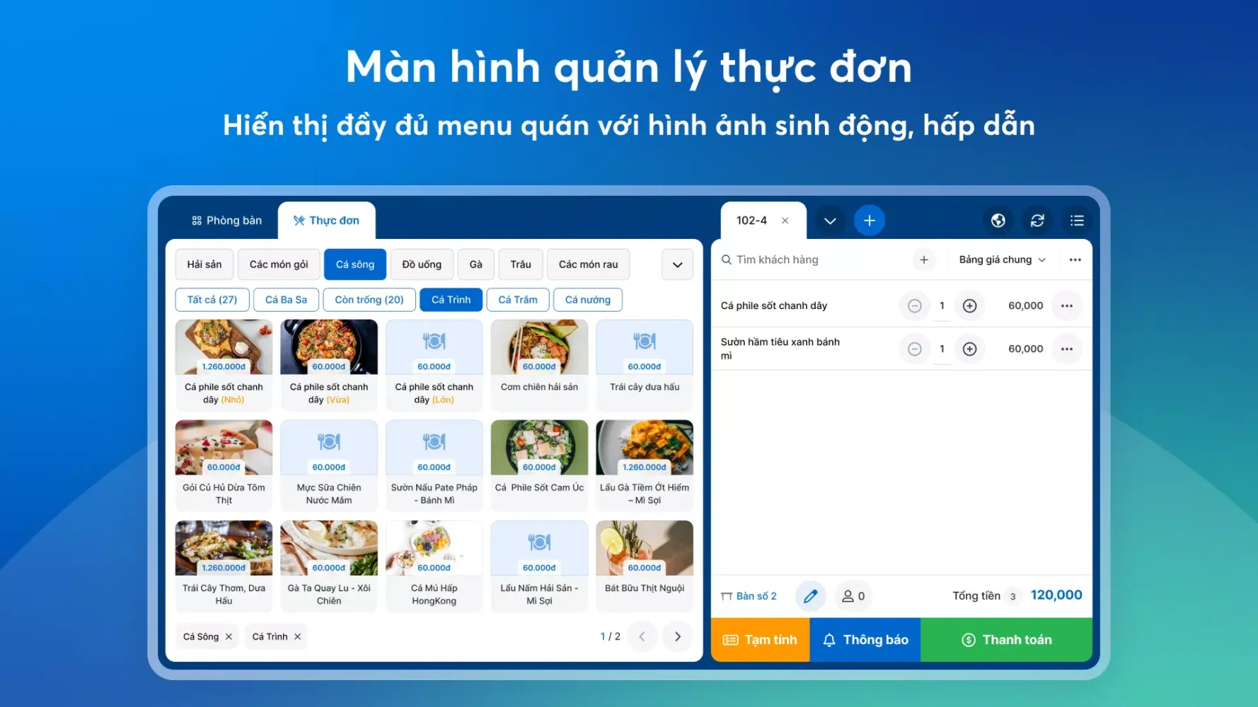 KiotViet Máy POS Nhà hàng Screenshots